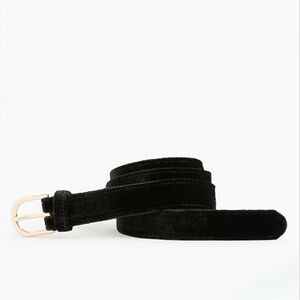 J. Crew Factory Black Velvet Belt